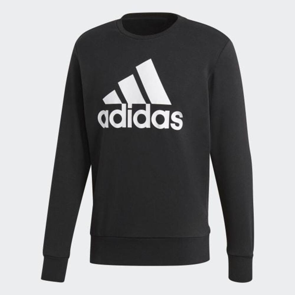 Adidas Essentials Badge of Sport Sweatshirt Black Men’s Medium DT9941